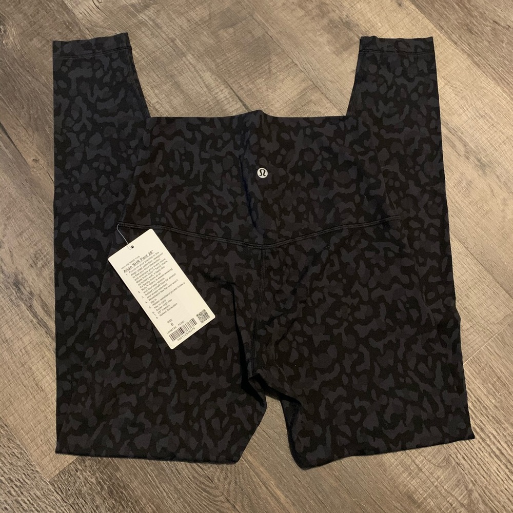Lululemon Black Camo Aligns